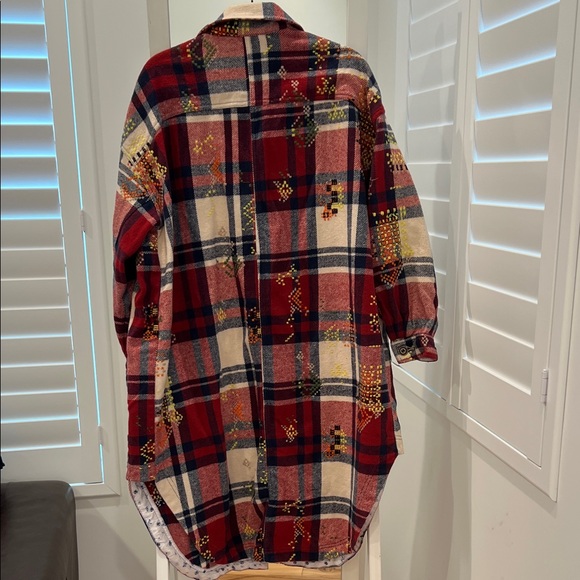 Pilcroplaid Embroidered Shacket - Picture 8 of 10